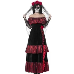 Smiffys Day of the Dead Braut Kostüm (XL)