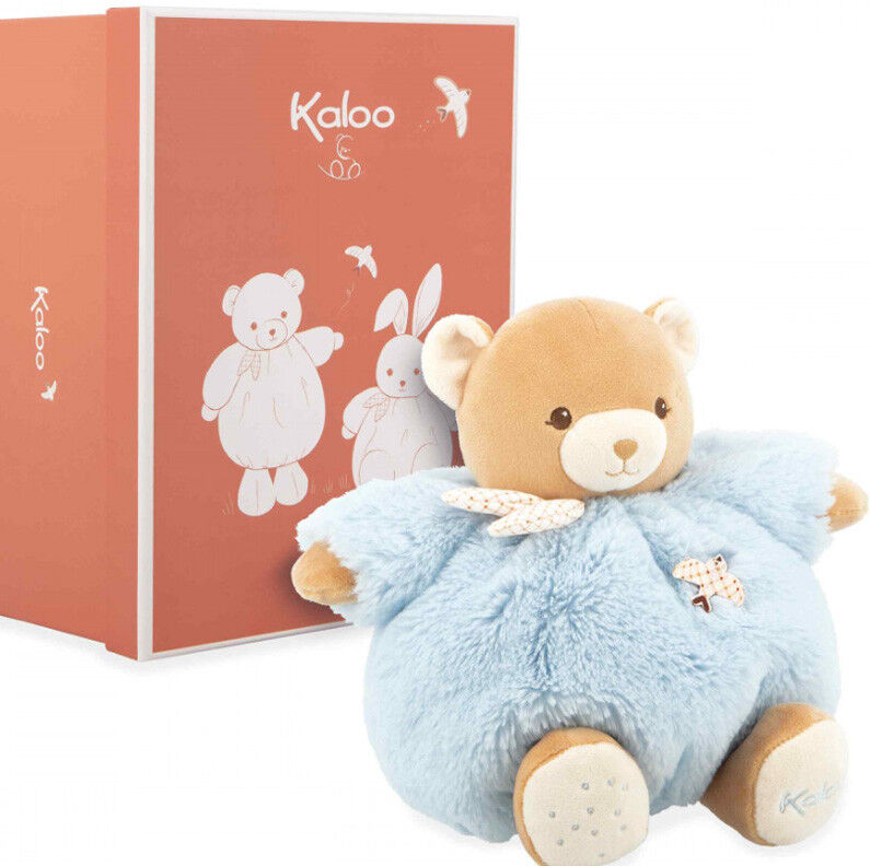 Peluche Pompon Ours bleu 10 cm - Kaloo