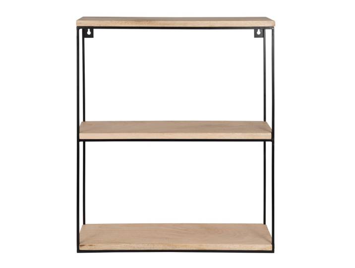 Etagère en manguier et fer forgé