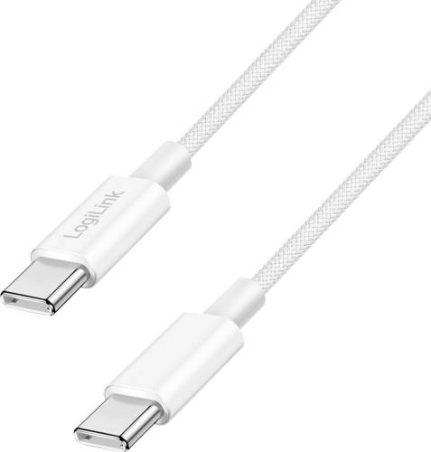LogiLink USB-C Kabel USB 2.0 USB-C Stecker 0.5 m Weiß CU0340