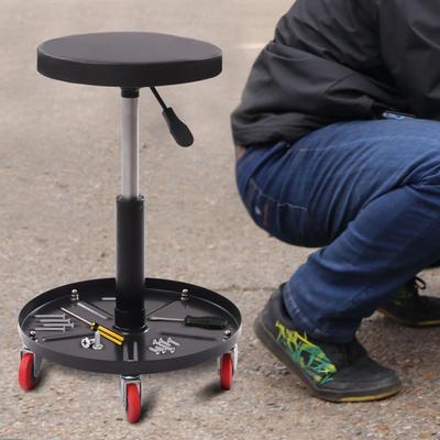 Adjustable Rolling Garage Stool Mechanic Shop Seat With 5 Casters Adjustable Rolling Garage Stool Mechanic Shop Seat With 5 Casters
