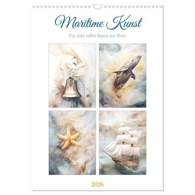 Maritime Kunst (Wandkalender 2026 DIN A3 hoch), CALVENDO Monatskalender