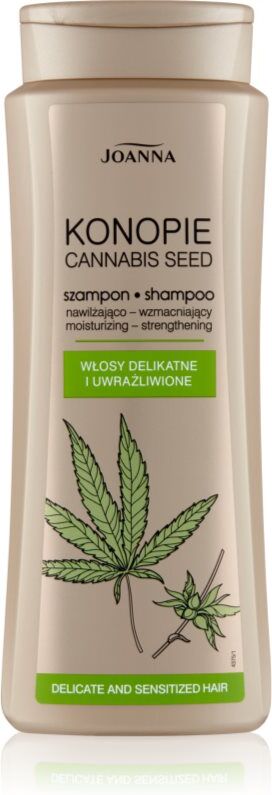 Joanna Cannabis shampoing fortifiant pour cheveux fins et abîmés 400 ml