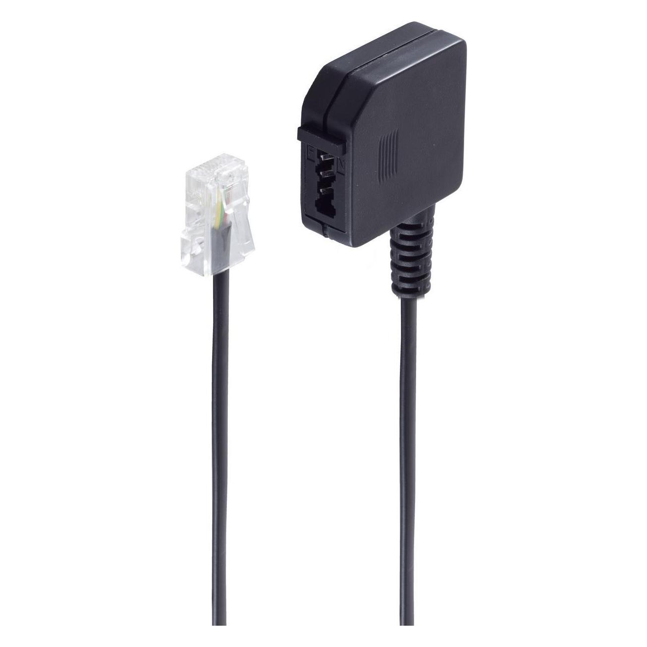 Shiverpeaks -BASIC-S--Western-Stecker 8/4 auf TAE F-Kupplung, 0,2m (BS71041)