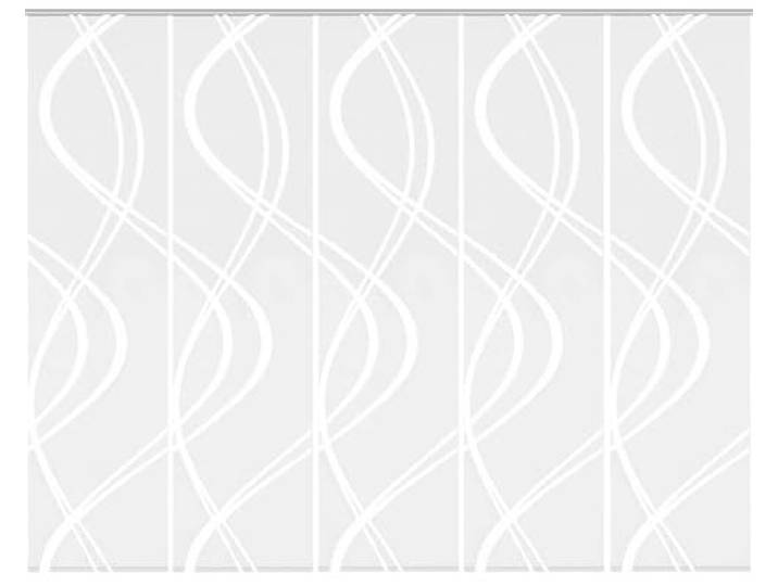 Home Fashion Schiebevorhang TIBERIO aus Dekostoff und Voile mit Scherli 245 x 60 cm, Farbe:wollweiß, Größe:245 x 60 cm, Anzahl:5er Set (5X Voile)