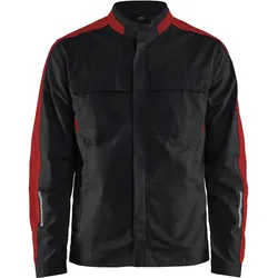 Stretch Bundjacke "4444" Industrie - L - schwarz/rot