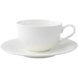 CAPPUCCINOTASSE MIT UNTERTASSE New Cottage Basic weiß 290 ml
