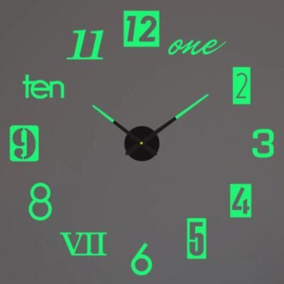 Uplift Treasures Modern 3D DIY Wall Clock Acrylic Mirror Decor 7 3d Diameter 60 90cm