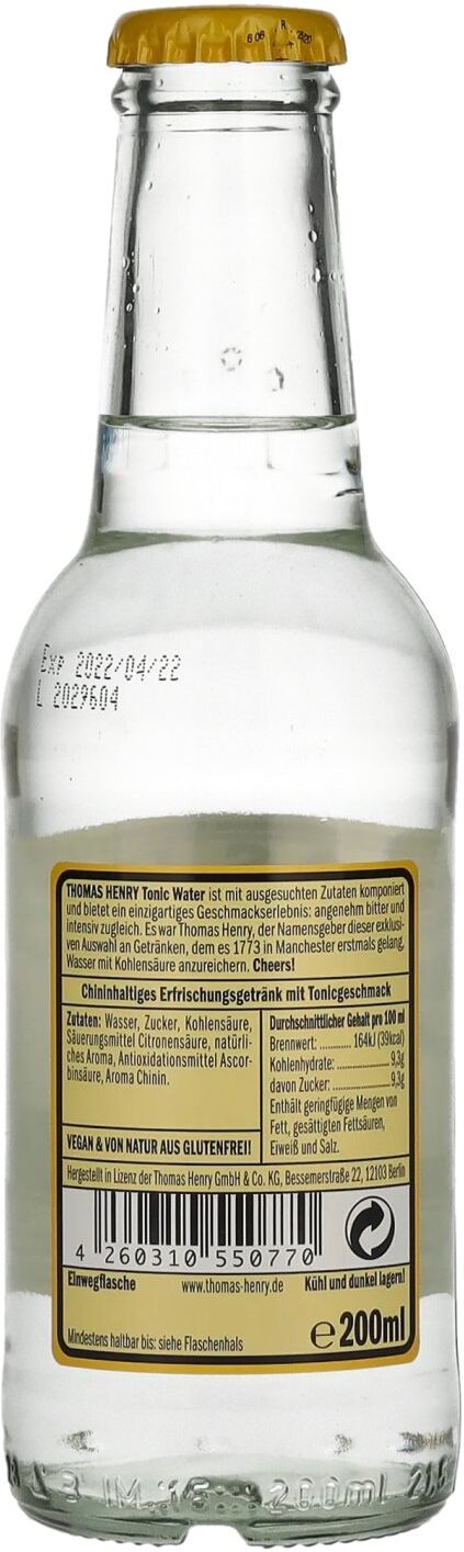 Thomas Henry Tonic Water 0,2l