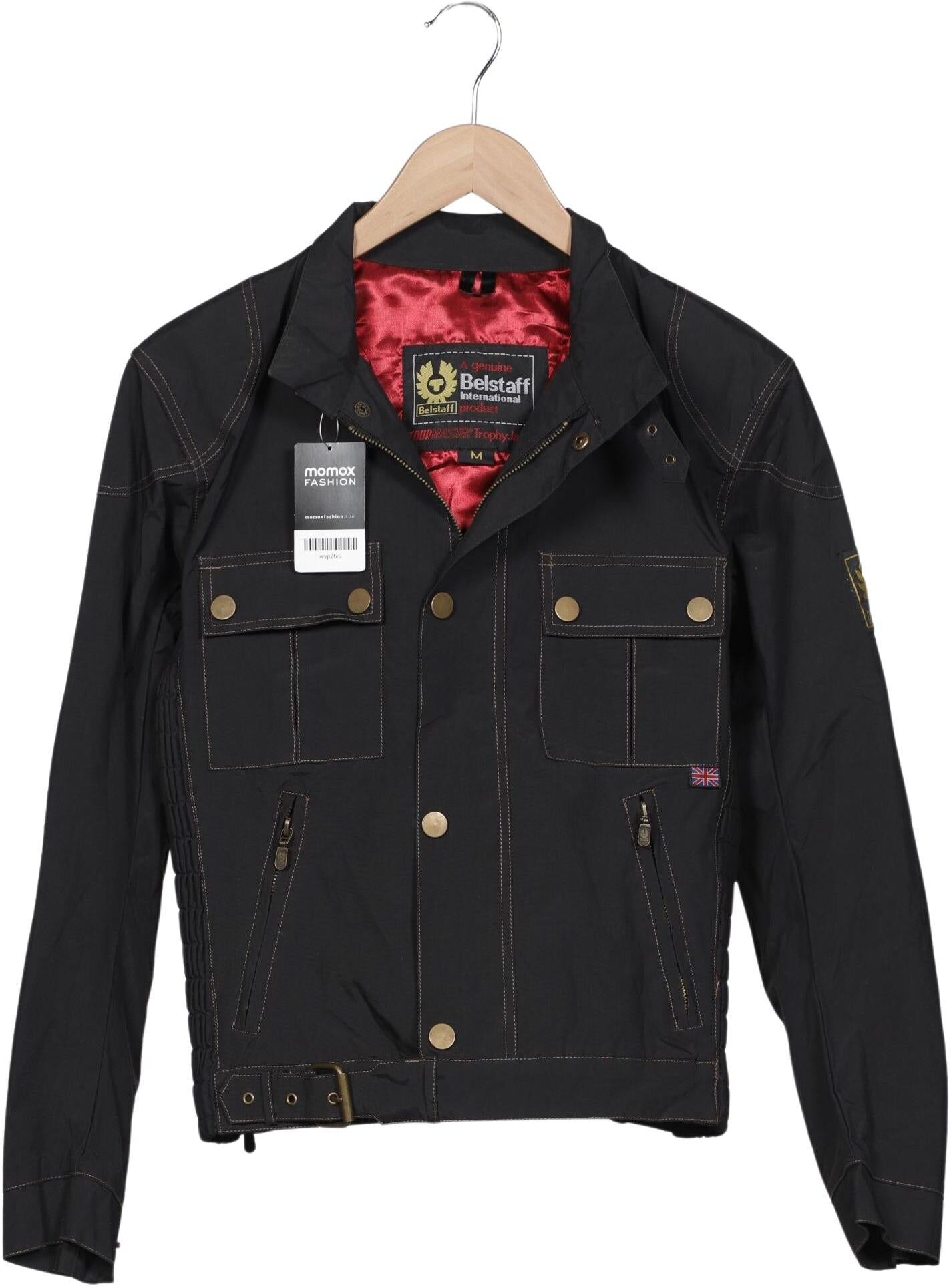 Belstaff Herren Jacke, Schwarz, Gr. M, Synthetik - Second Hand