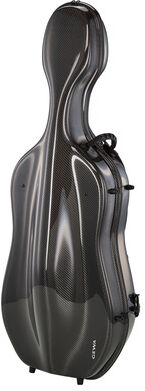 Gewa Idea Original Carbon 2.9 Bdx. Fibre de carbone noire avec doublure intérieure en velours bordeaux