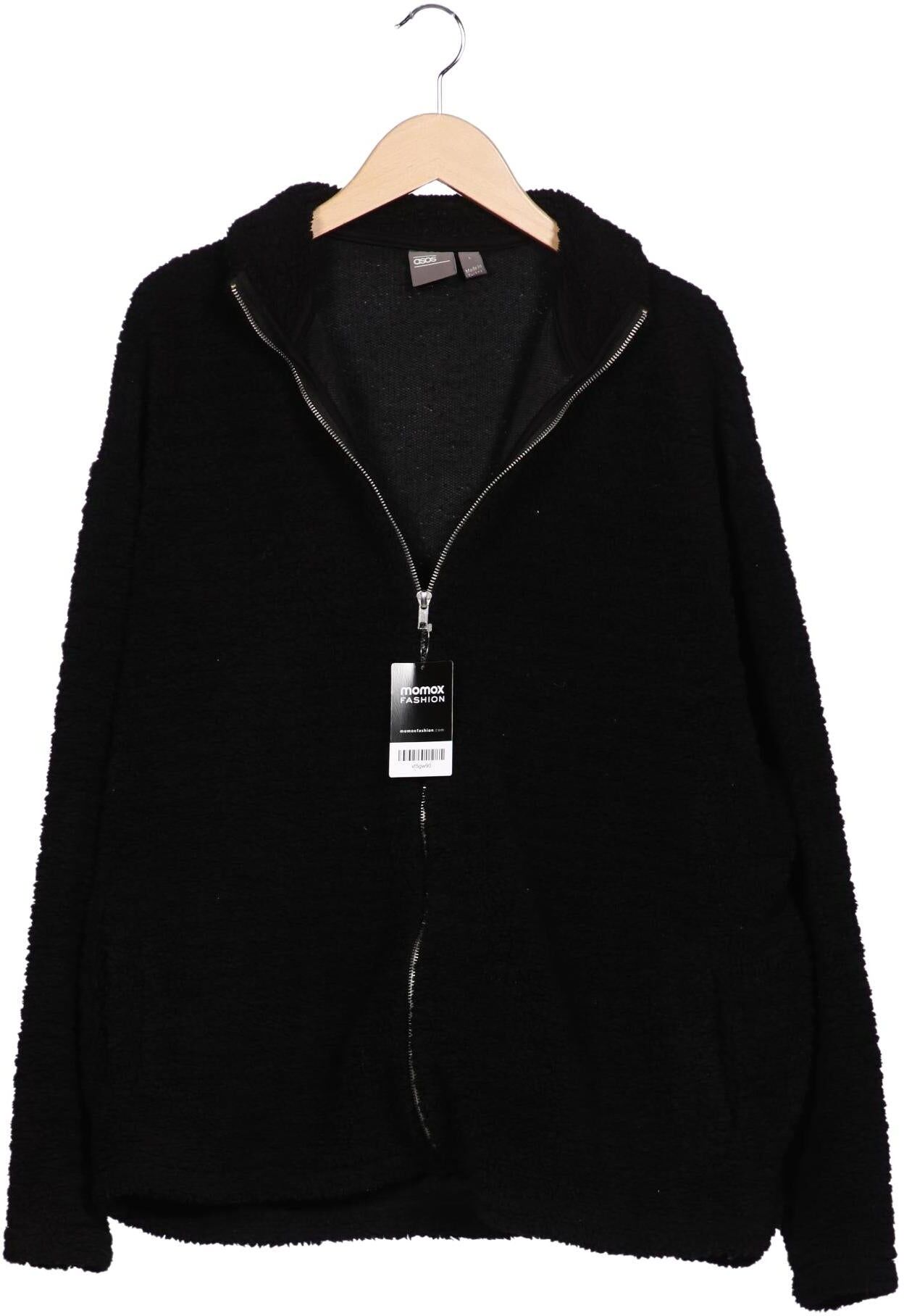 asos Herren Sweater, Schwarz, Gr. L, Synthetik - Second Hand