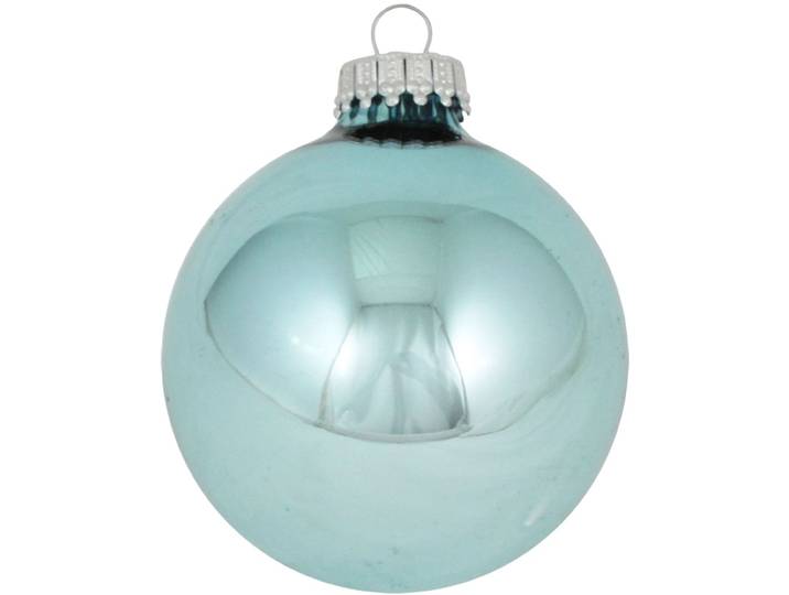 Weihnachtsbaumkugel KREBS GLAS LAUSCHA CBK20016, Weihnachtsdeko, Christbaumschmuck, Christbaumkugeln Glas , blau, Ø:7cm, Glas, Weihnachtsbaumkugeln, Weihnachtsbaumkugel