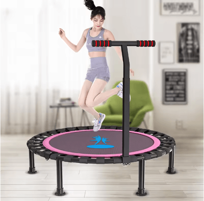 Inspire Picks Home Fitness Trampoline Indoor Jumping Bed For Kids And Adults 40inch foldable Tram