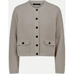 Strickjacke mit aufgesetzten Taschen Beige 36