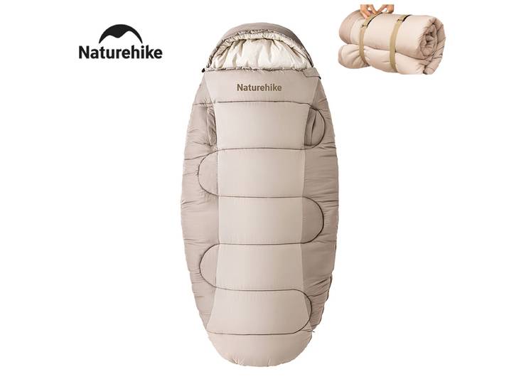 Naturerandonnée 2025 nouveau sac de couchage 95 cm élargir imperméable chaud hiver équipement de couchage lavable en Machine 3 saisons Camping sacs de couchage