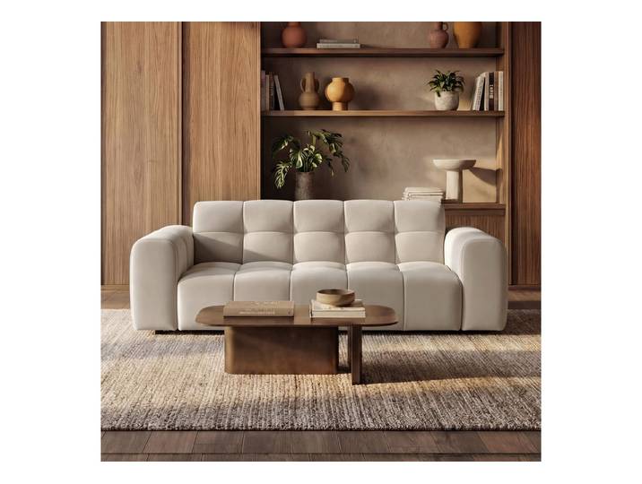 Selsey Sofa, 3-Sitzer-Sofa mit Samtbezug, frei stellbar, 210 cm