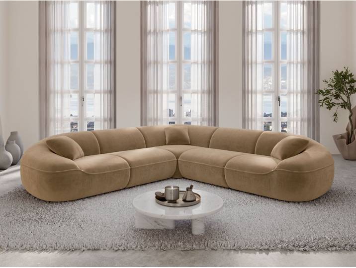 Stoff Ecksofa Solmare L-Form
