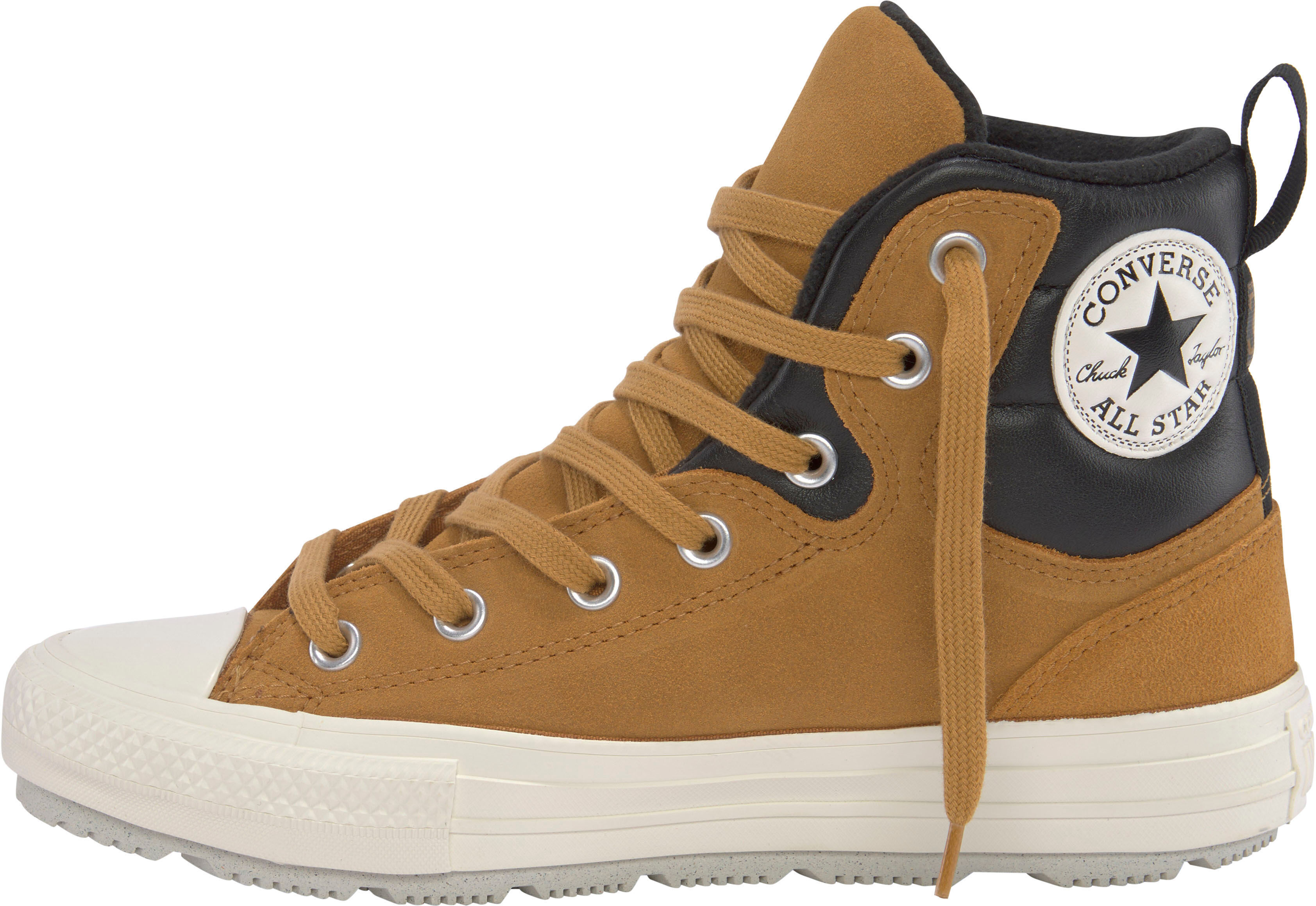 Sneakerboots CONVERSE "Chuck Taylor All Star BERKSHIRE BOOT", Damen, Gr. 37,5, gelb (wheat), Synthetik, Textil, Schuhe Sneakerboots, gefüttert wheat 37,5