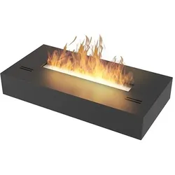 OutInFire SIMPLE BOX – Freistehender freistehender Biokamin in Mattschwarz 60 cm – Gewicht 12 kg – Feuerlinie 42 cm