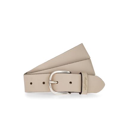 Ledergürtel MUSTANG "Madison", Damen, Gr. 95, beige, Rindsleder, Gürtel Ledergürtel, aus Rindsleder, mit Pull-Up-Leder