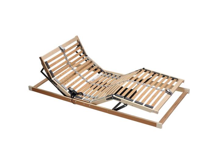 Sleeptex Lattenrost, Holz, Birke, Schichtholz, 5-Zonen, 80x200 cm, Federholzleisten verleimt, Mittelgurt, individuelle Liegehärteeinstellung, verstellbar, Schlafzimmer, Lattenroste, verstellbare Lattenroste