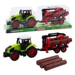 Lean Toys Lean Landwirtschaftlicher Traktor Mit Hds-Anhänger Für Den Transport Von Holzballen (67992386)