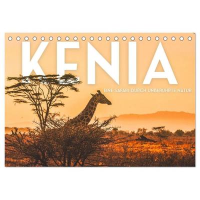Kenia - Eine Safari durch unberührte Natur. (Tischkalender 2027 DIN A5 quer), CALVENDO Monatskalender