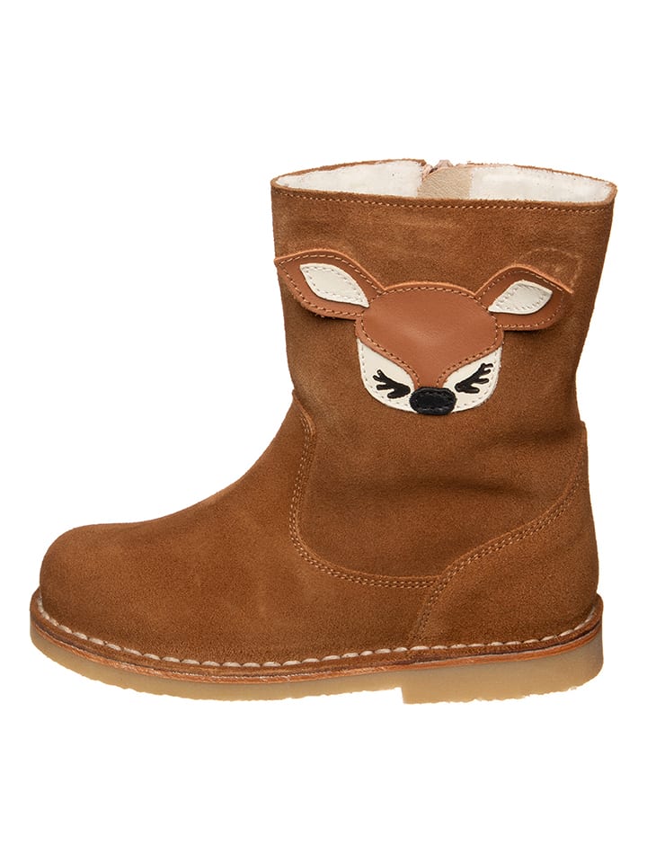 kmins Leder-Winterboots in Hellbraun - 29