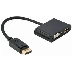 Gembird DisplayPort male to HDMI female (DisplayPort, HDMI, VGA), Video Adapter, Schwarz