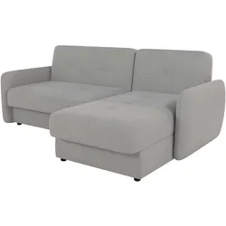 ECKSOFA Lupo Silber Mikrofaser