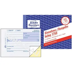 Avery, Formular, Formularbuch Einnahme-/Ausgabebeleg