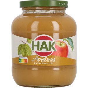 HAK Fruchtpüree Apfelmus, 96,8% Apfel, extra Qualität, 700 g