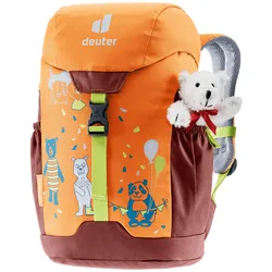 Deuter Schmusebär Kinderrucksack mit Teddy - STK - mandarine-redwood