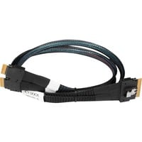 Kabel SlimSAS x8 SFF-8654 > 2x SlimSAS x4 SFF-8654 schwarz, 50cm