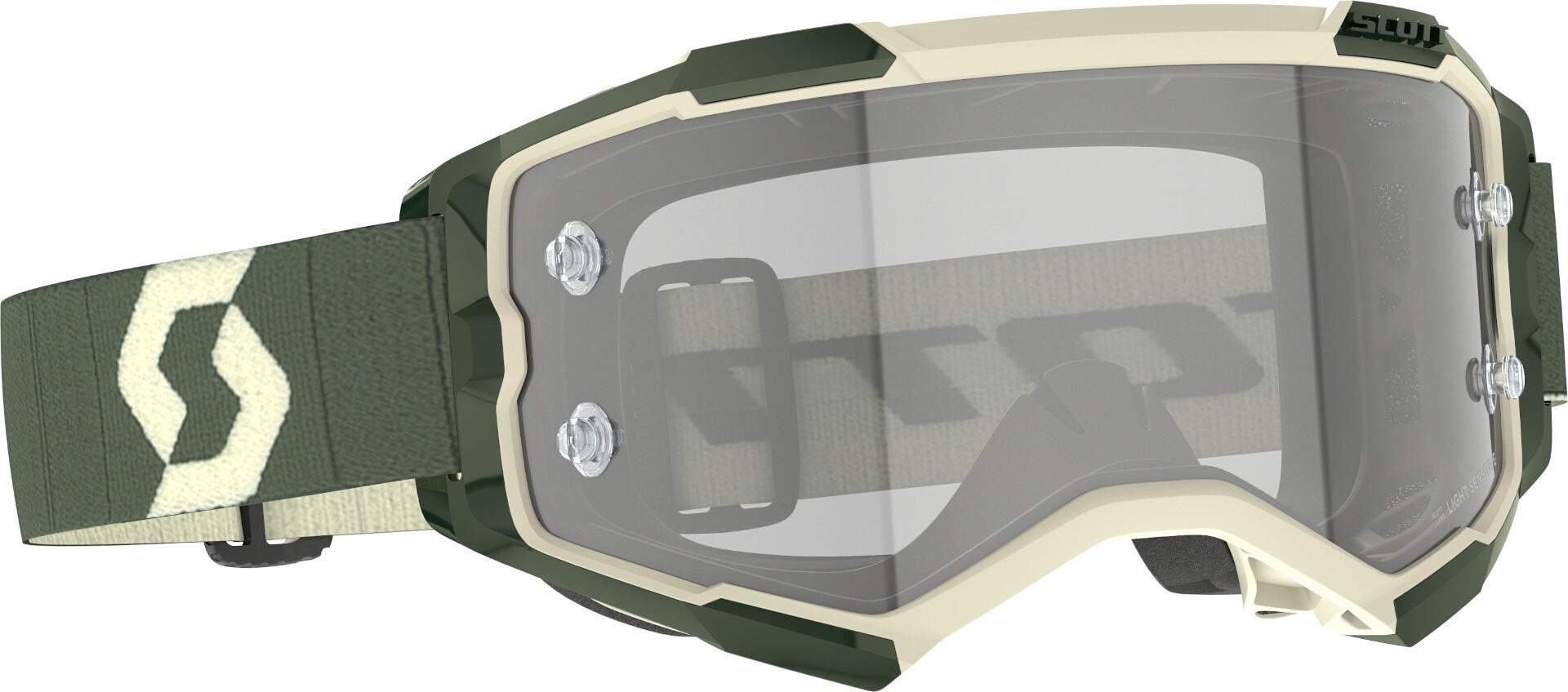 Scott Fury Light Sensitive Khaki/Grün Motocross Brille 2728276312327