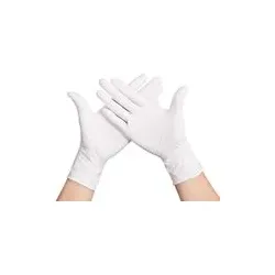 Nitril weiß Einmalhandschuhe puderfrei | 100 Stück L