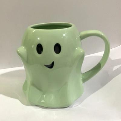 Uplifted Finds Creative Halloween Ghost Ceramic Mug green
