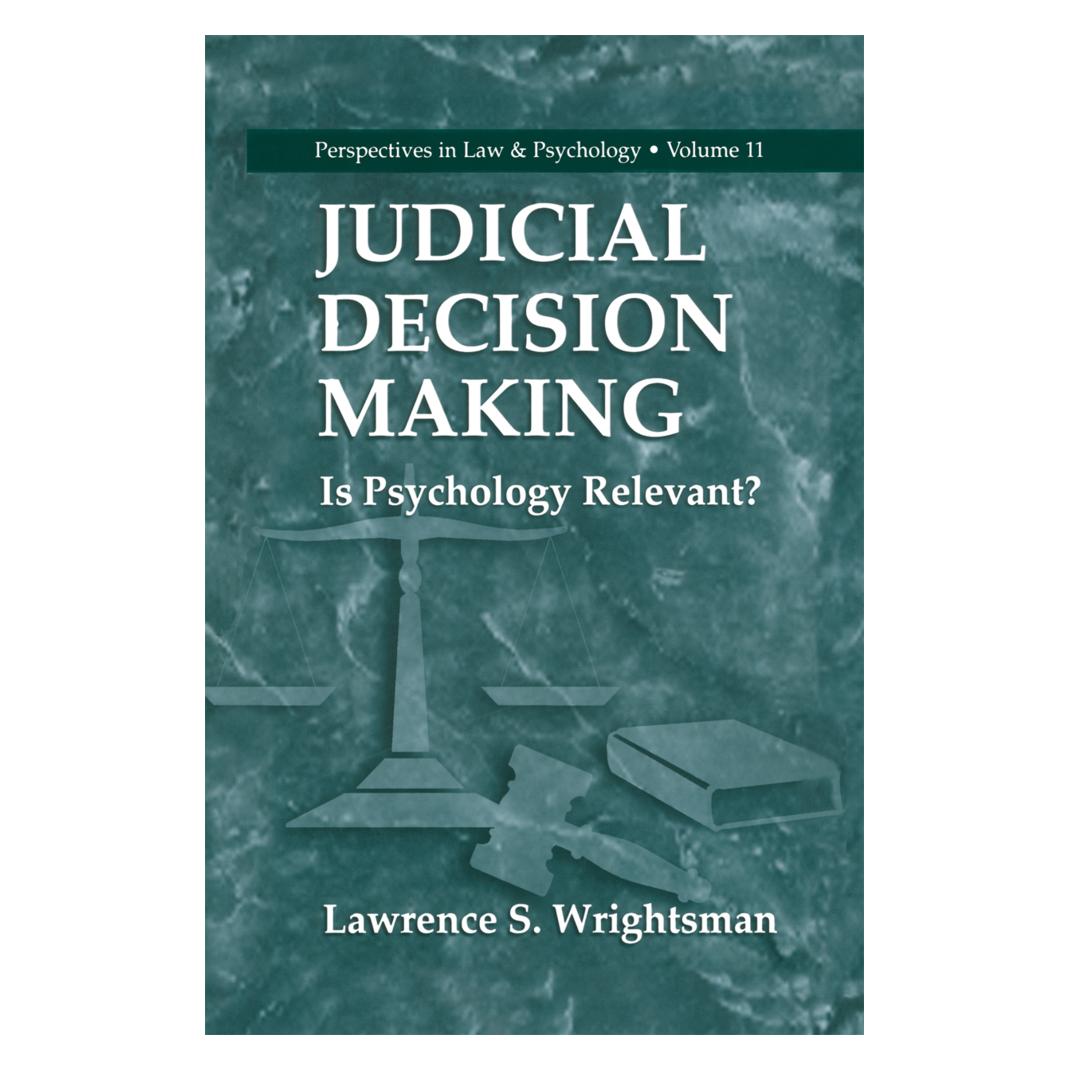 Springer Judicial Decision Making (Englisch, Softcover, Lawrence S Wrightsman, Lawrence S. Wrightsman) (55513499)