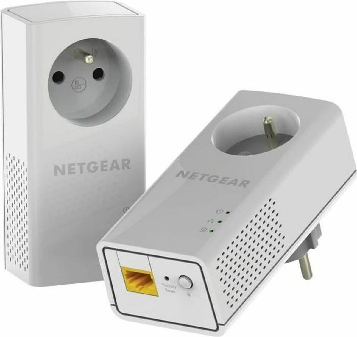 Netgear PLP1000-100FRS Gigabit Ethernet Powerline Adapter met HomePlug AV / HomePlug Green PHY ondersteuning