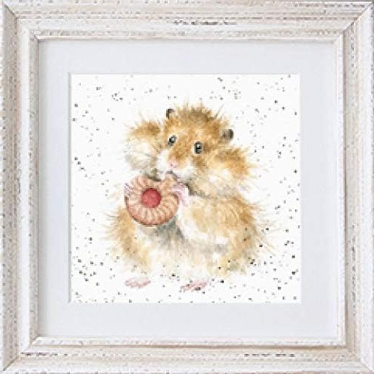 Ingelijste Afbeelding Wanddecoratie Kaart Wit met Glas 23x23 cm