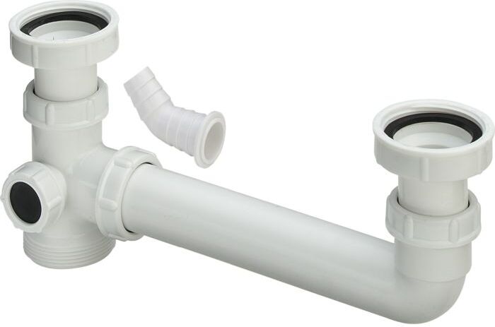 Viega Ablaufverbindung 794.1 122539 in G2 x G2 x 80-285mm Kunststoff weiss