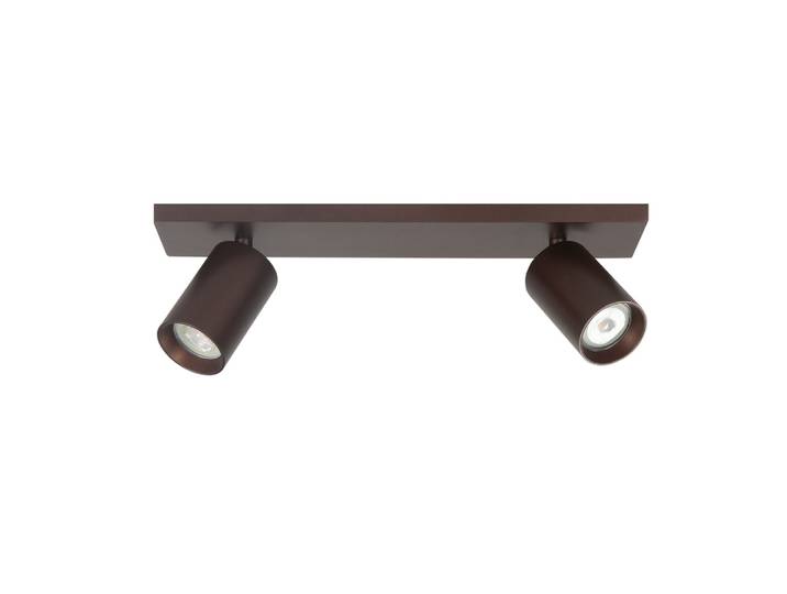 Opbouwspot Mila 2-lichts recht choco Highlight - S7496.04