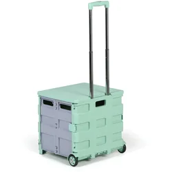 Klappbarer Einkaufstrolley 50 L, Traglast 35 kg, 2 Vollräder