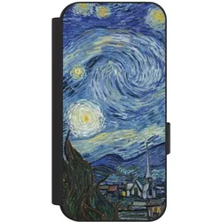 Nivocase Klapphülle für Google Pixel 9 Handyhülle aus Kunst Leder NIVOflip schwarz Kunst The Starry Night (Google Pixel 9), Smartphone Hülle, Schwarz