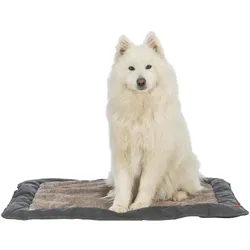 Trixie Be Nordic lying mat Föhr, square, 100 × 70 cm, black/sand (Hund), Hundebett + Katzenbett