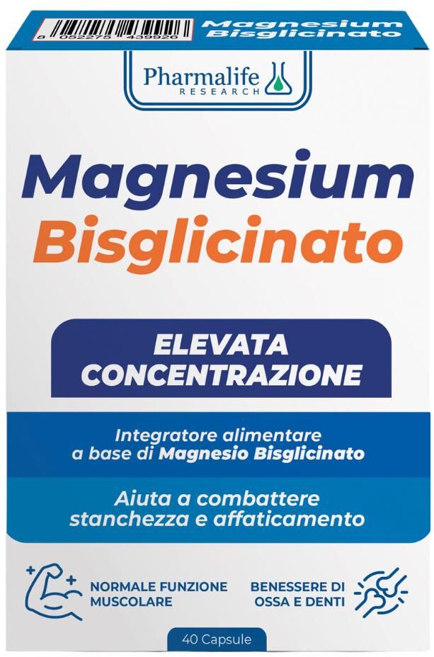 PHARMALIFE RESEARCH Srl Magnesium Bisglicinato, 40 Capsule