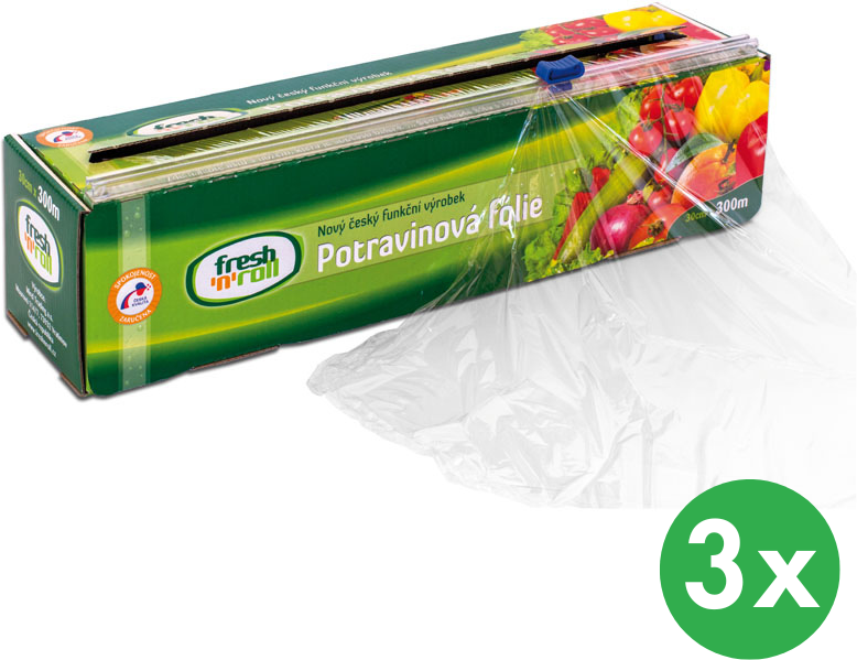 B2B Partner Potravinářská stretch folie 30 cm x 300 m, 3 ks