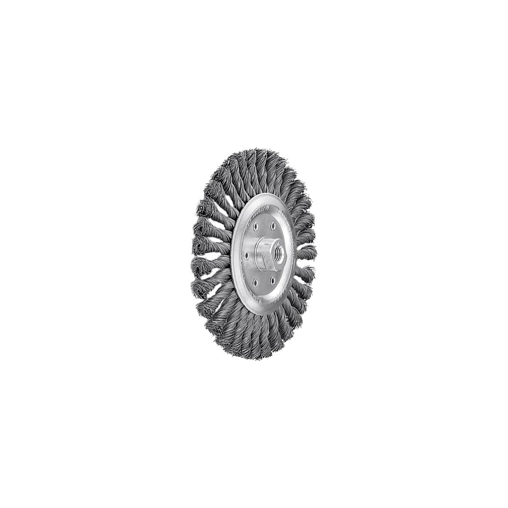 Lessmann Rundbürste Stahldraht 0,50 mm, Bürsten-⌀xBohrungs-⌀ / Gewinde: 115XM14 mm (472217)