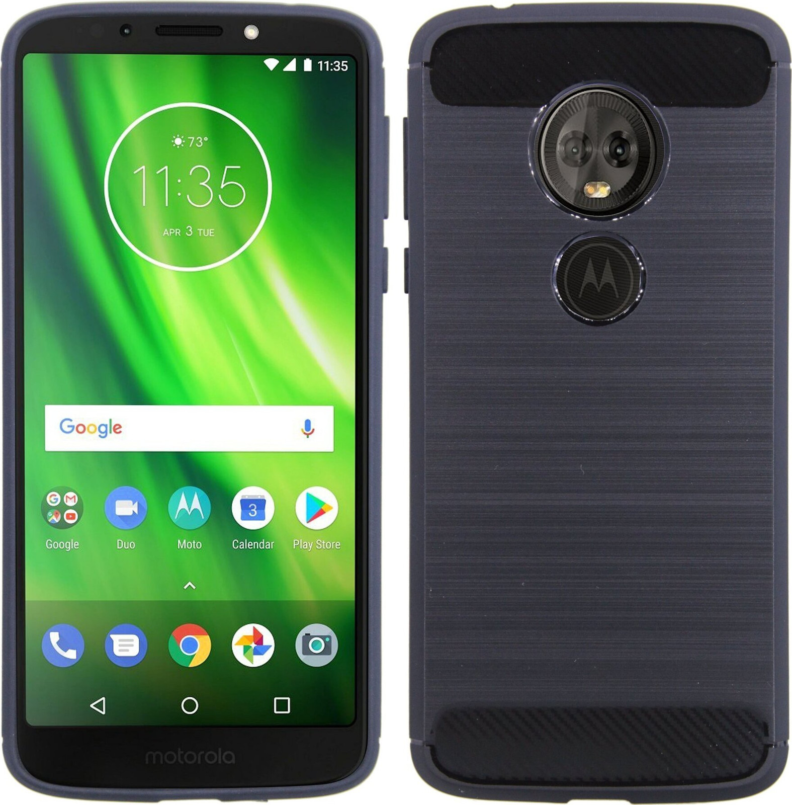 Cofi siliconen hoesje voor Motorola Moto G6 Play, zwart